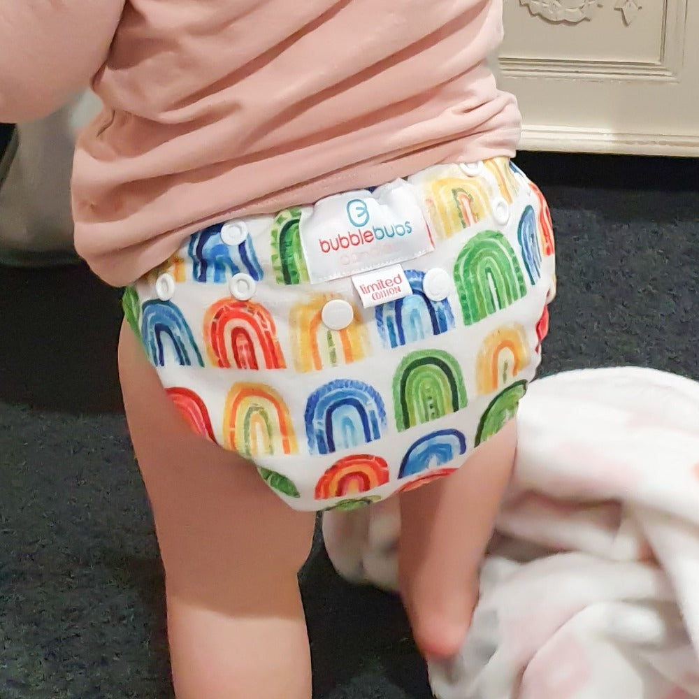 candie cloth nappy rainbow colour
