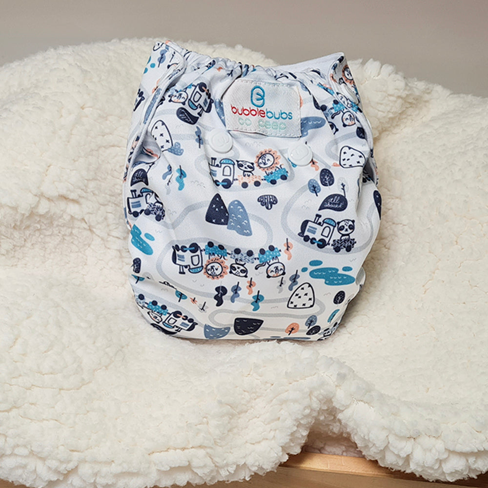 BoPeep | Newborn Cloth Nappy | All Aboard (PUL)