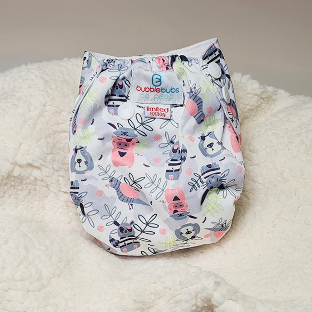 BoPeep | Newborn Cloth Nappy | Hook (PUL)