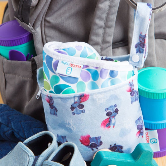 Mini Wet Bag | Rocket (Minky)