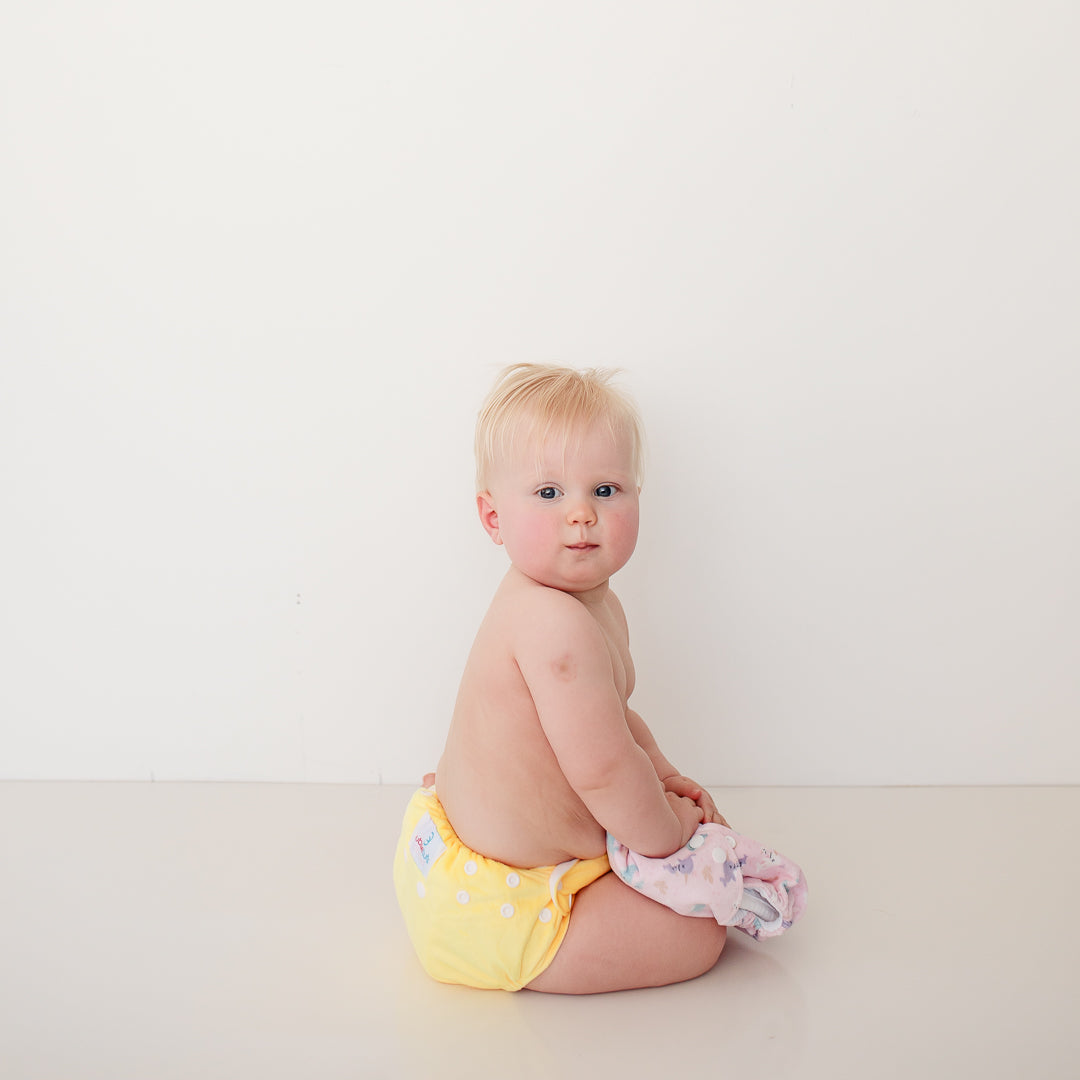 Candie | Complete Cloth Nappy | Banana (Minky)