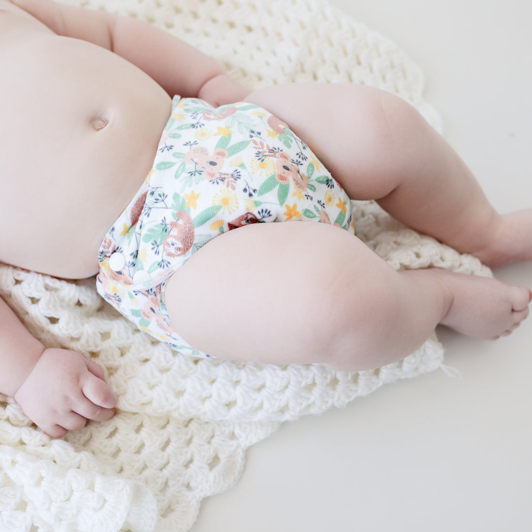 BoPeep | Newborn Cloth Nappy | Walkabout (Minky)