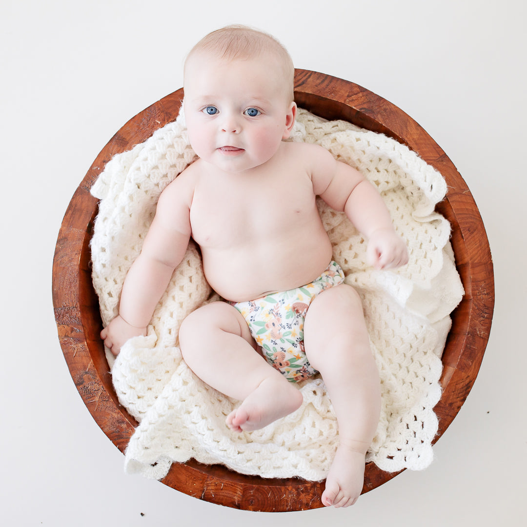BoPeep | Newborn Cloth Nappy | Walkabout (Minky)