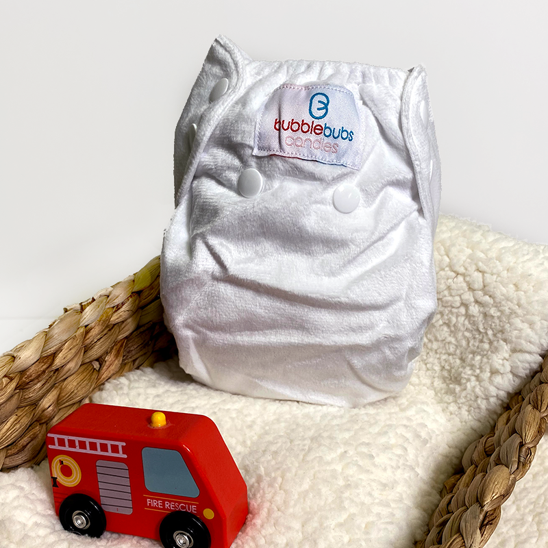 Candie | Complete Cloth Nappy | Marshmallow (Minky)