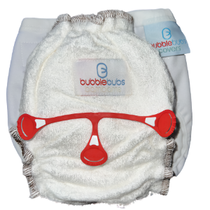 bambam cloth nappy with a snappi and pul cover