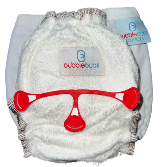 Two Bambams | Fitted Cloth Nappy With Cover & Snappi