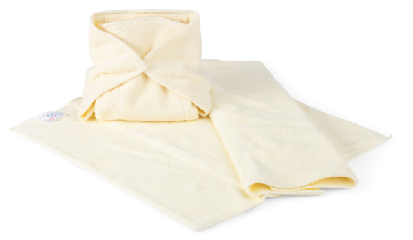 prefold flat cloth nappy white