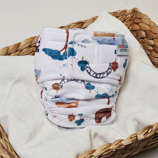 Pebbles | Newborn Cloth Nappy | Attenborough (Minky)