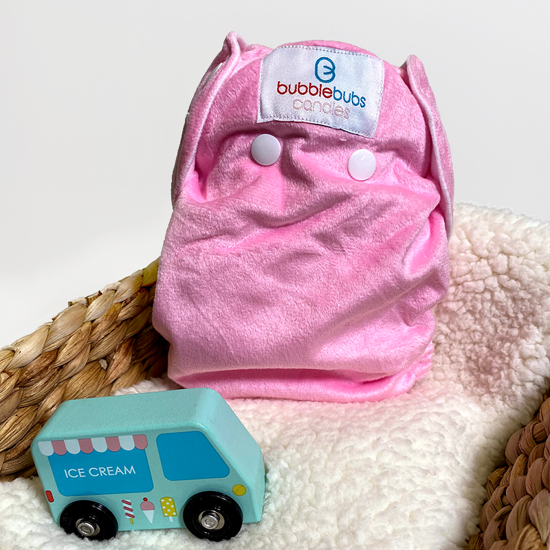 Candie | Complete Cloth Nappy | Cotton Candy (Minky)