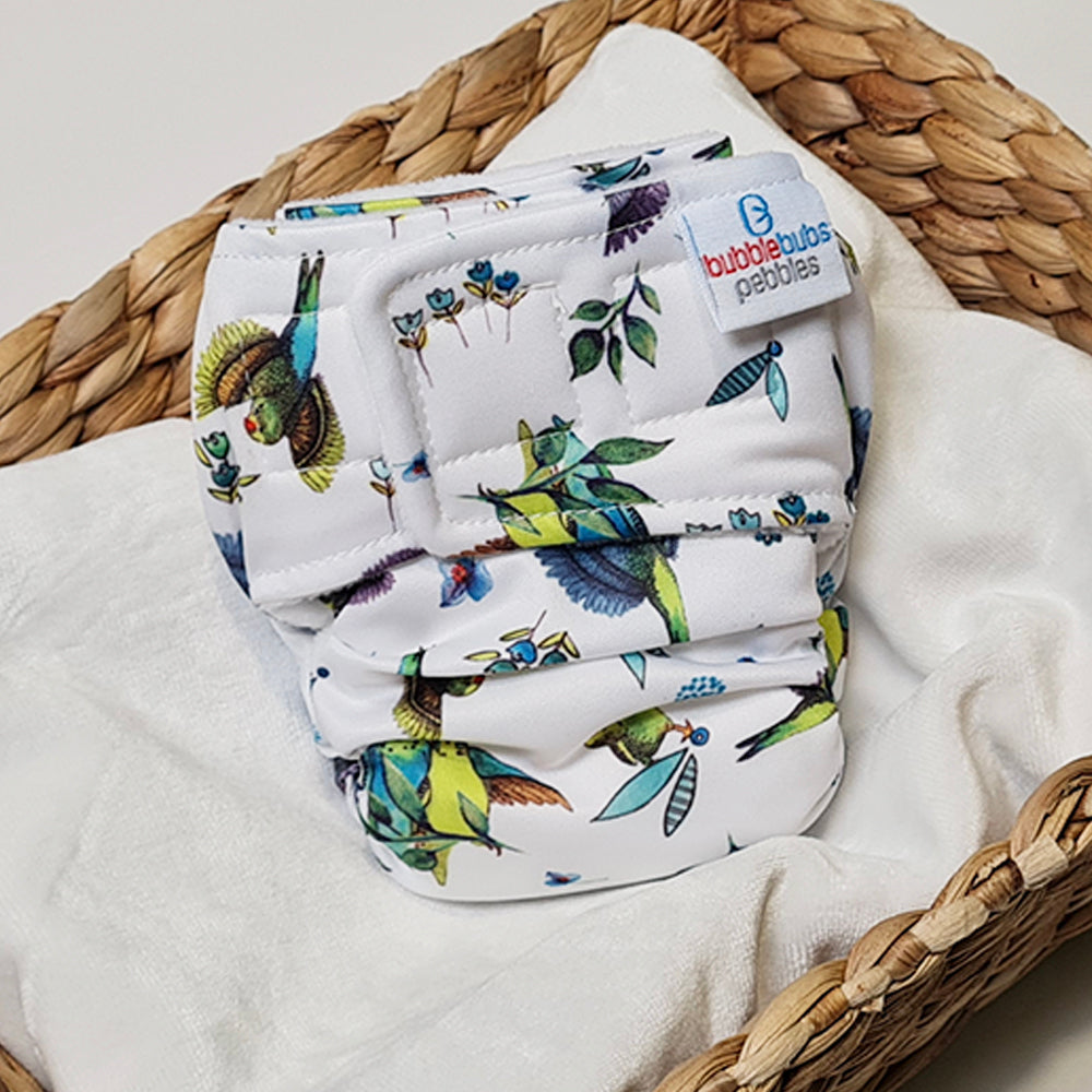 Pebbles | Newborn Cloth Nappy | Fly Away (PUL)