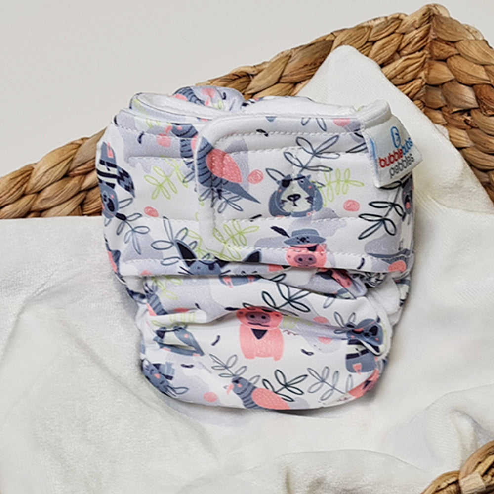 Pebbles | Newborn Cloth Nappy | Hook (PUL)