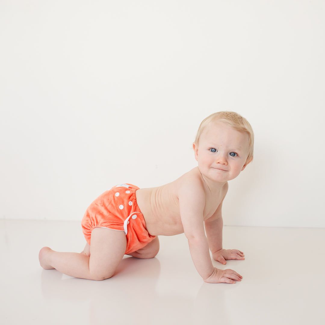 Candie | Complete Cloth Nappy | Sherbet (Minky)