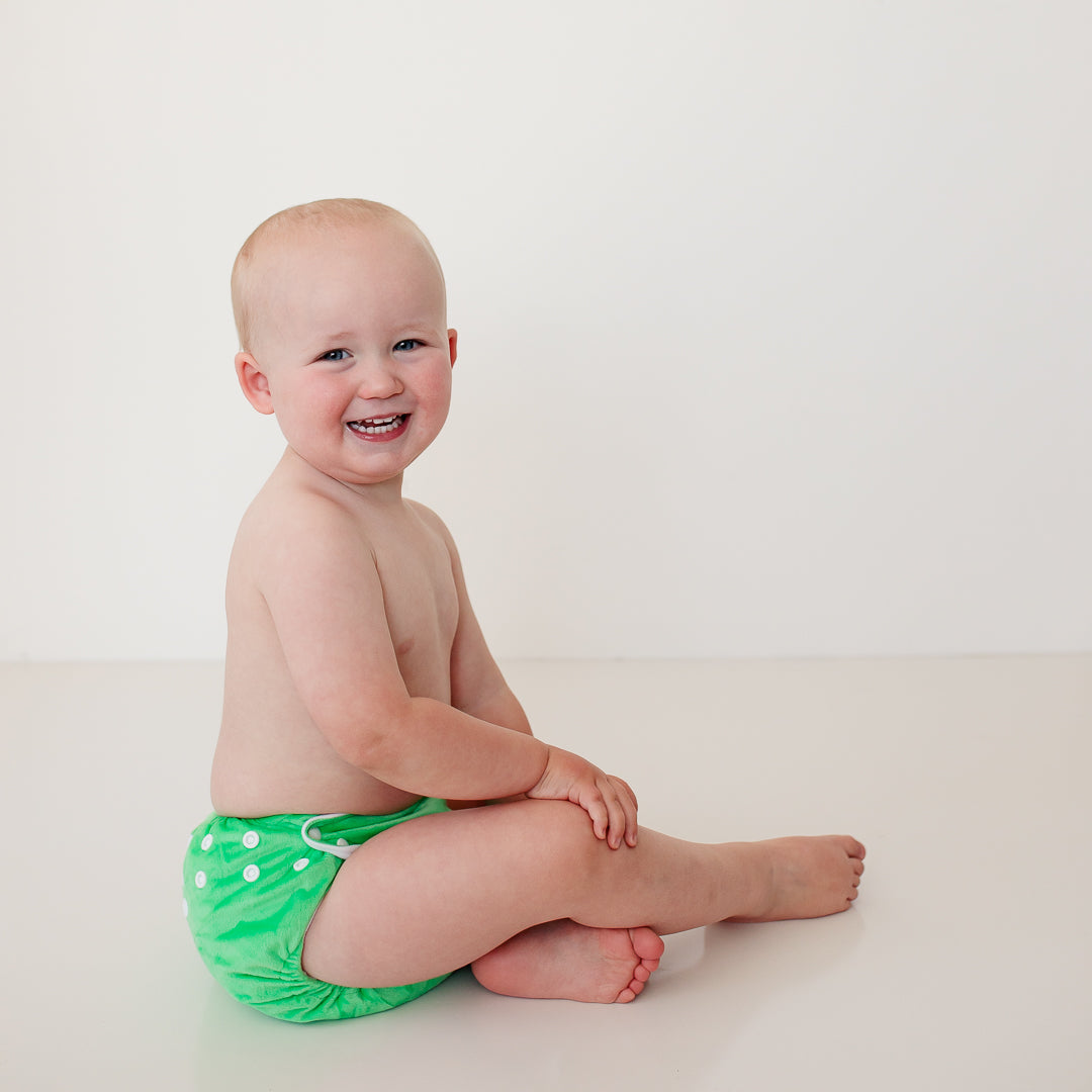 Candie | Complete Cloth Nappy | Peppermint Crisp (Minky)