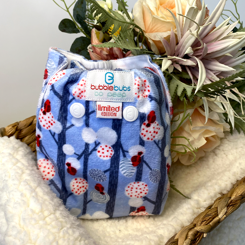 BoPeep | Newborn Cloth Nappy | Robin (Minky)