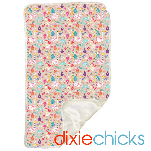 Portable Change Mat | Dixie Chicks (PUL)