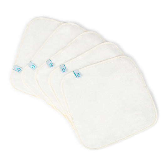 Reusable Cloth Nappy Wipes - 5 Pack