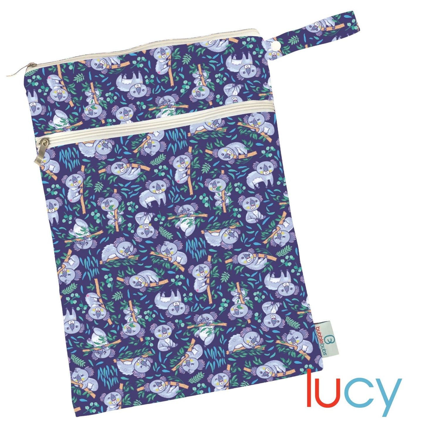 Double Pocket Wet Bag | Lucy (Minky)
