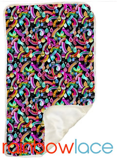 Portable Change Mat | Rainbow Lace (PUL)