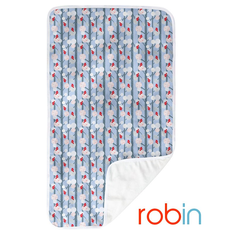 Portable Change Mat | Robin (Minky)